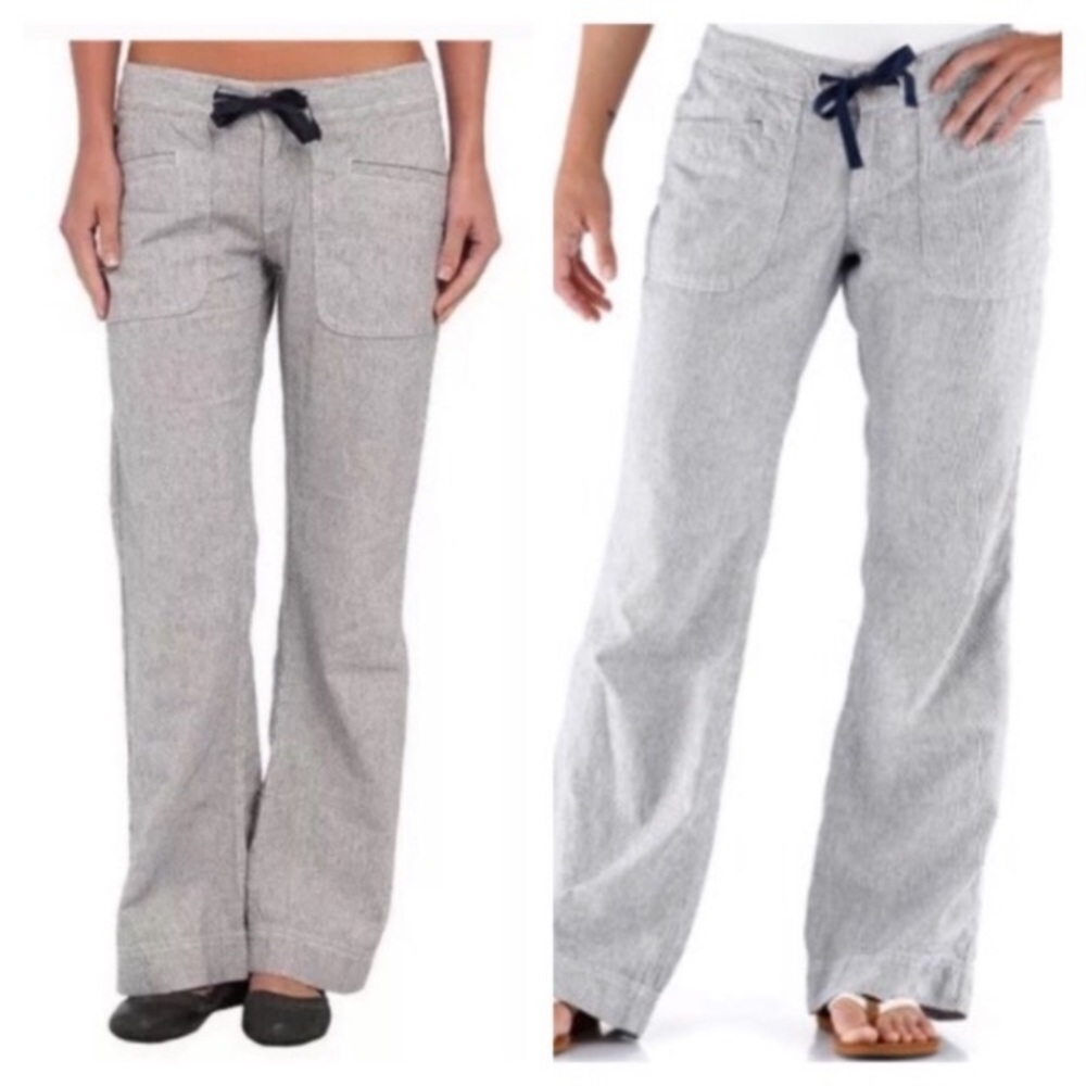 💛 North Face Linen Stripe Larison Pants Petite